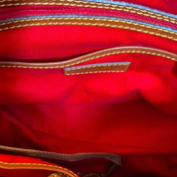 Dooney & Bourke Black and Brown Monogram Shoulder Bag - Picture 3 of 5